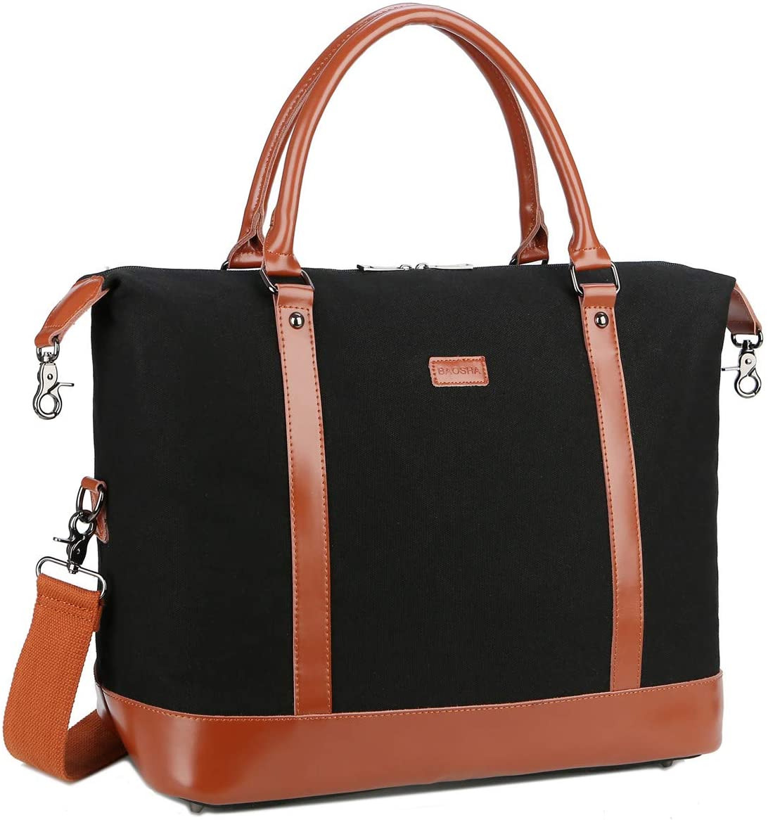 BAOSHA HB-28 Ladies Women Canvas Travel Weekender Bag Overnight Carry ...