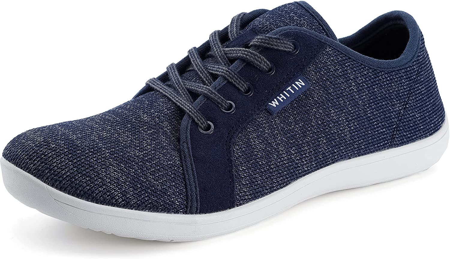 WHITIN Women's Knit Barefoot Minimalist Sneakers Lace Up Wide Fit