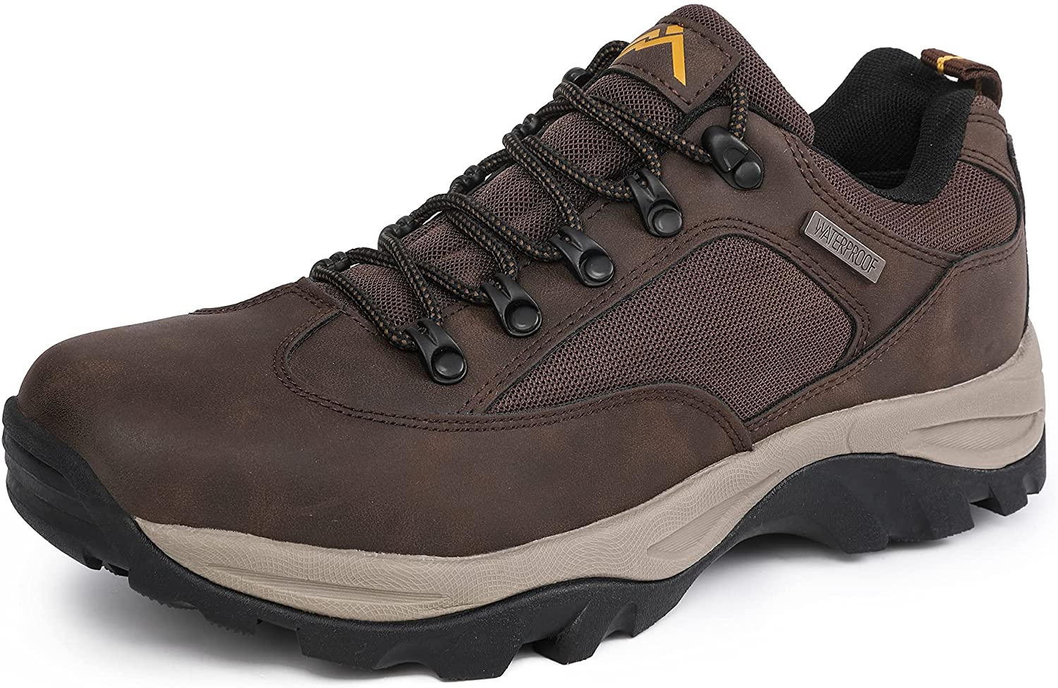 CC-Los Men's Hiking Boots Shoes 5-Year Warranty Waterproof Mid Low Top Boot Shoe Shock-Absorbing EVA Casual Lightweight 