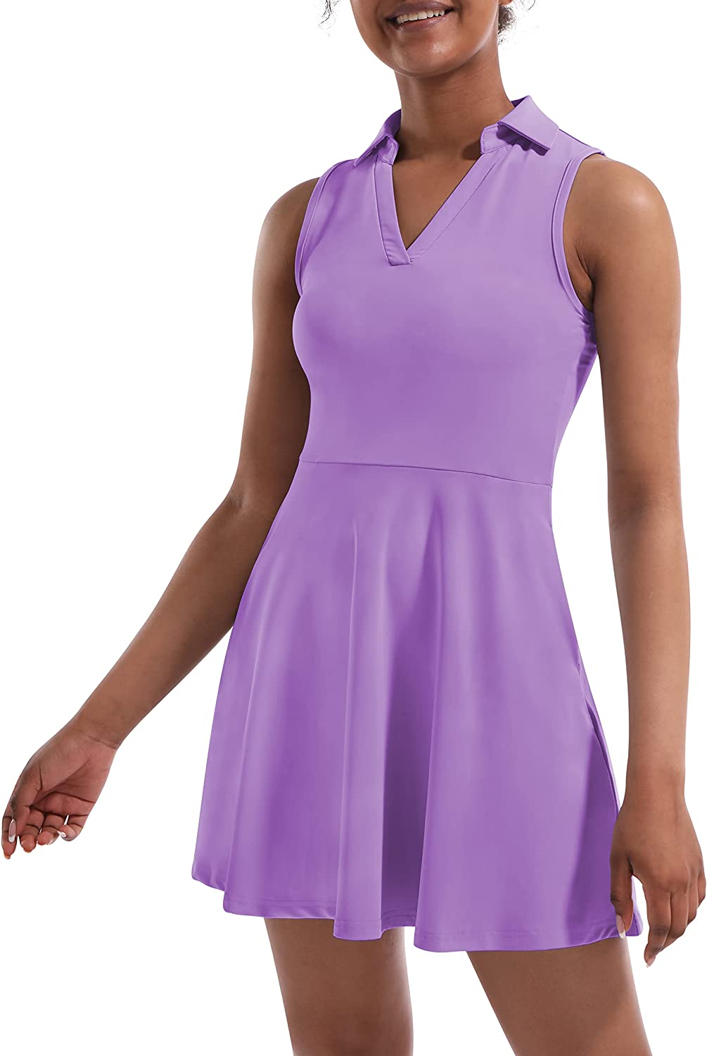 Buy Fengbay Tennis Dress for Women,Golf Dress with Built in Shorts with 4  Pockets for Sleeveless Athletic Workout Dress at