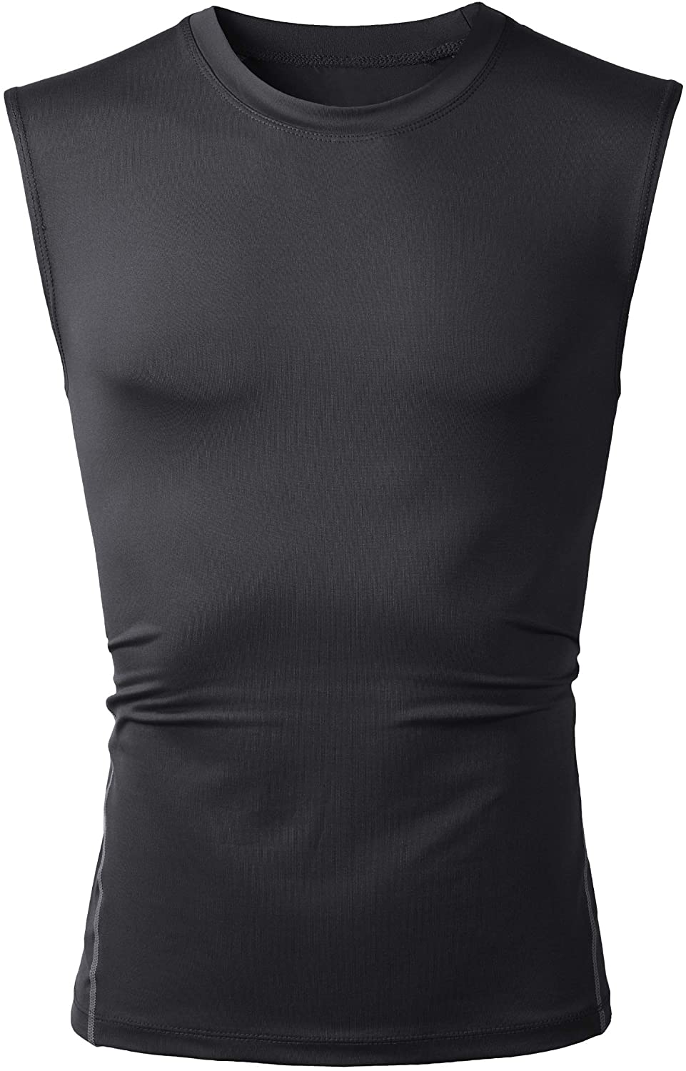 Beninos Mens 2 Pack Athletic Compression Under Base Layer Sport Tank Top