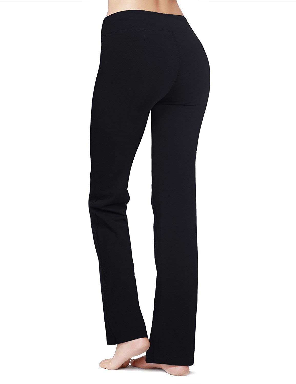 BALEAF Women's Bootcut Regular/Tall High Waisted Yoga Pants Bootleg ...