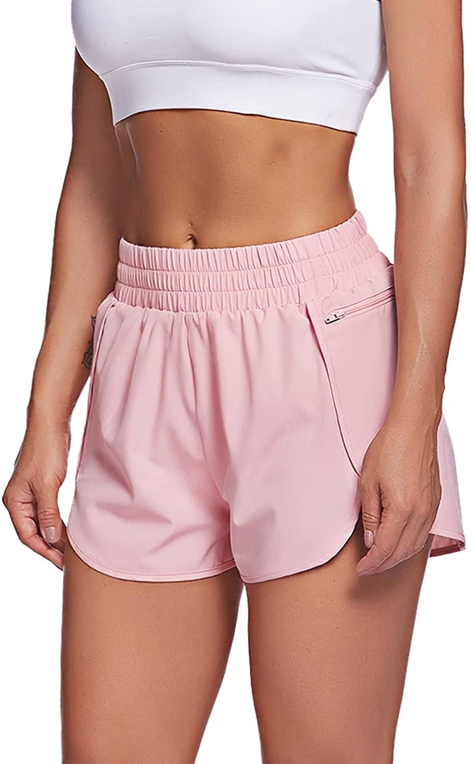  LaLaLa Womens Summer Running Workout Shorts with Liner