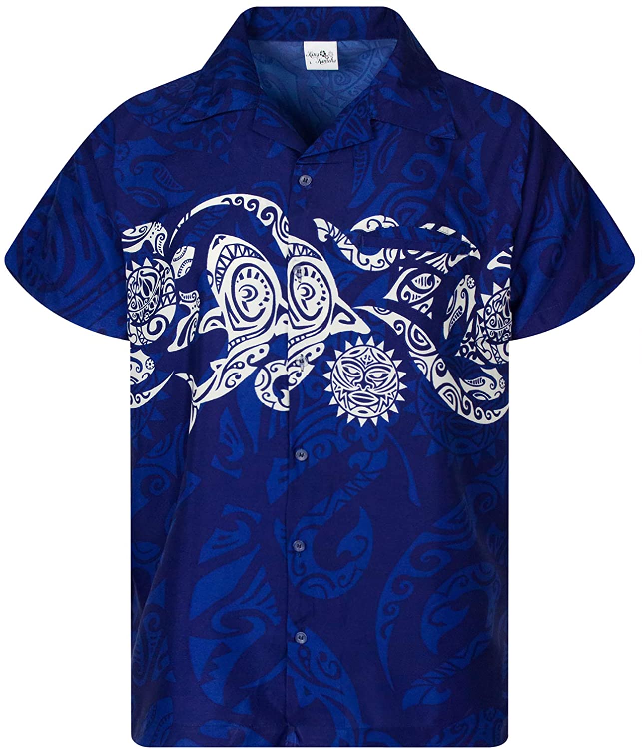 King Kameha Hawaiian Shirt for Men Funky Casual Button Down Very Loud ...