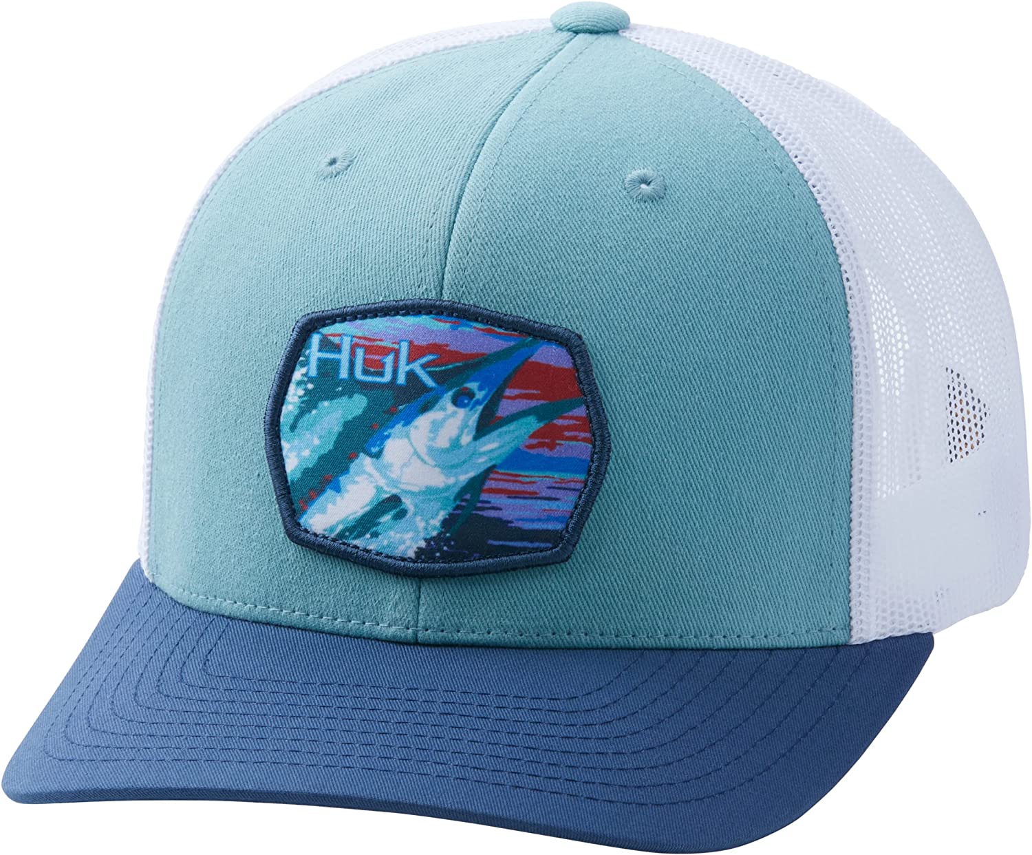Huk Men's Anti-glare Snapback Trucker Mesh Fishing Hat - Oyster : Target