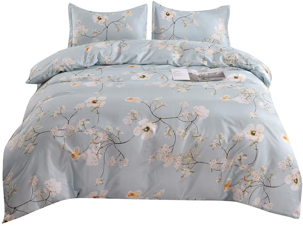 YMY Lightweight Microfiber Bedding Duvet Cover Set,Chic ...