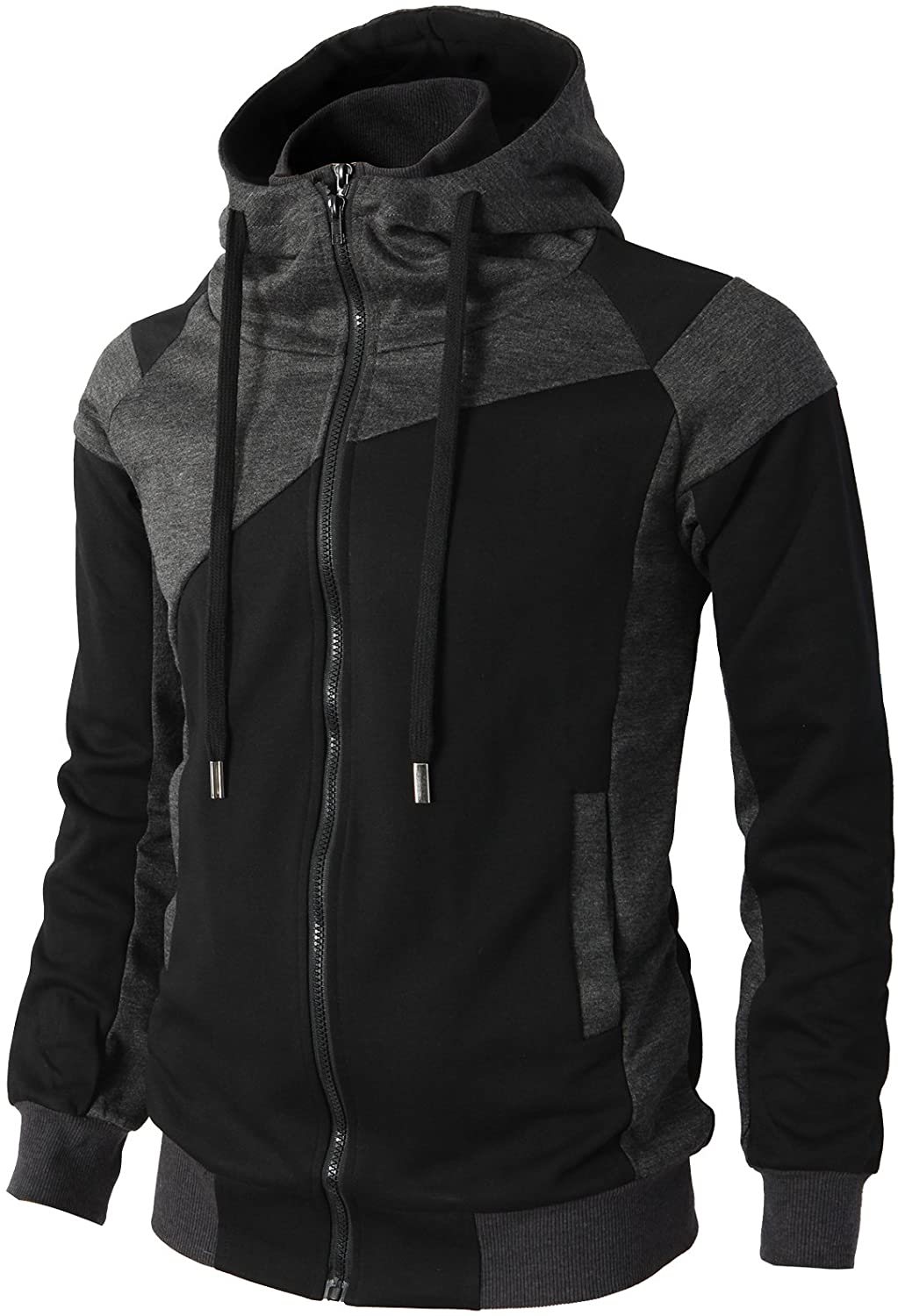 H2H Mens Casual Slim Fit Hoodie Active Zip-up Jackets with Pockets | eBay
