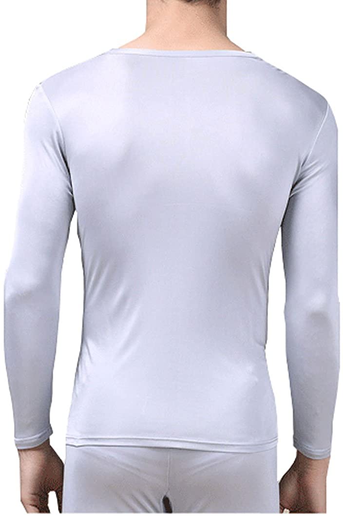 Mens Silk Thermal Underwear Sets Silk Long Underwear V Neck Silk Long John Ebay 5340