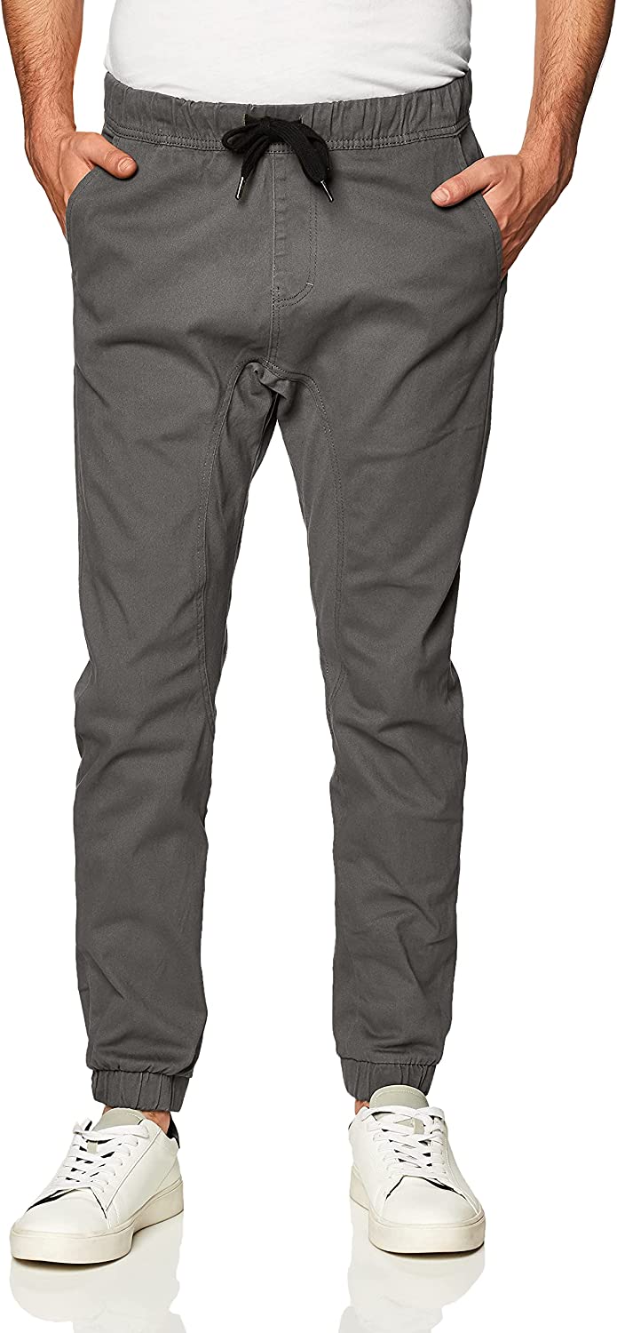 Southpole Men's Basic Stretch Twill Jogger Pants-Reg and Big & Tall Sizes