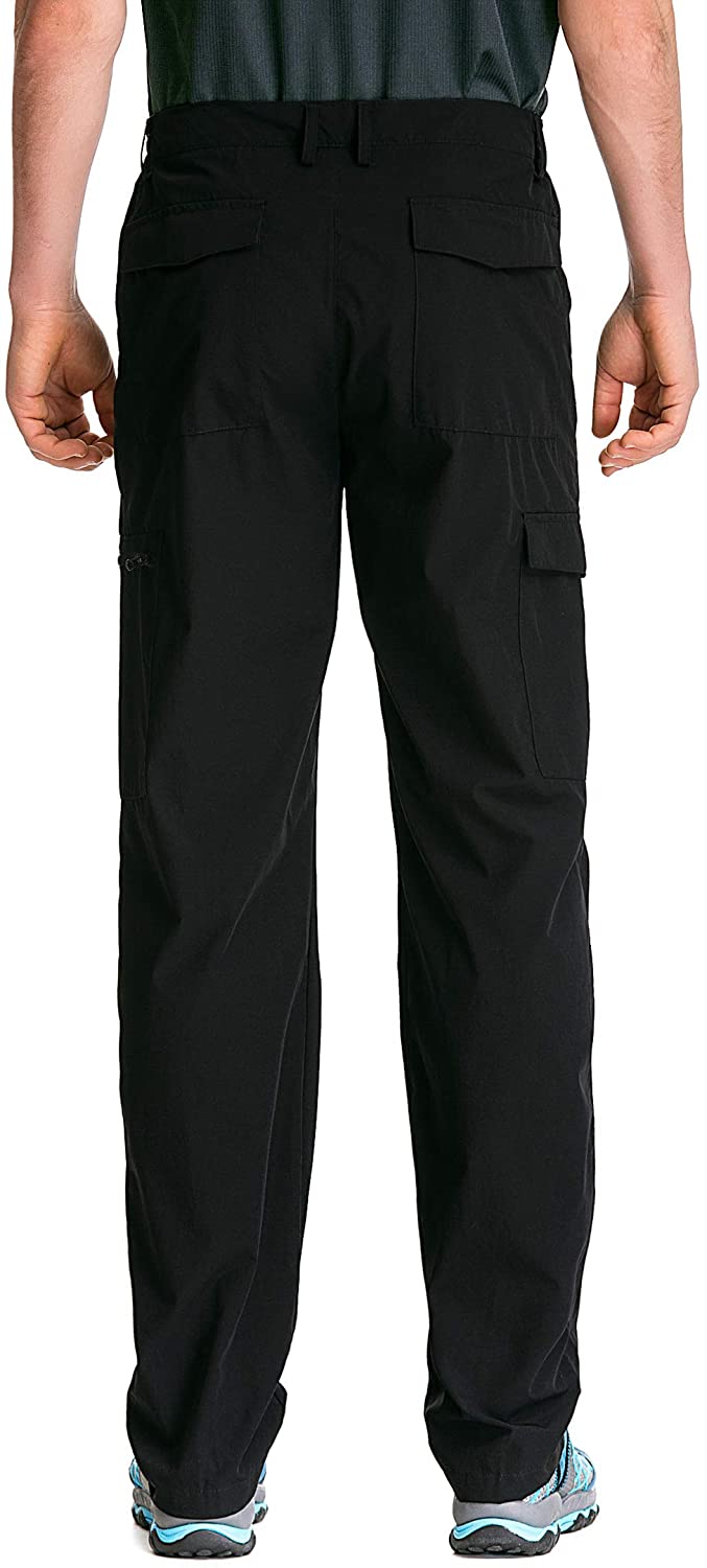 Clothin Men's Elastic-Waist Travel Pant Stretchy Lightweight Cargo Pant ...