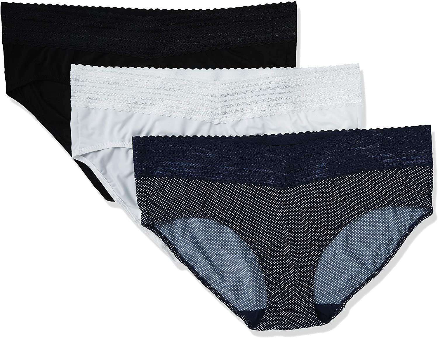 Blissful Benefits by Warner's No Muffin Top Hipster Panties 3pk for