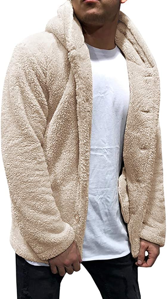 Fluffy fleece jacket on sale men's