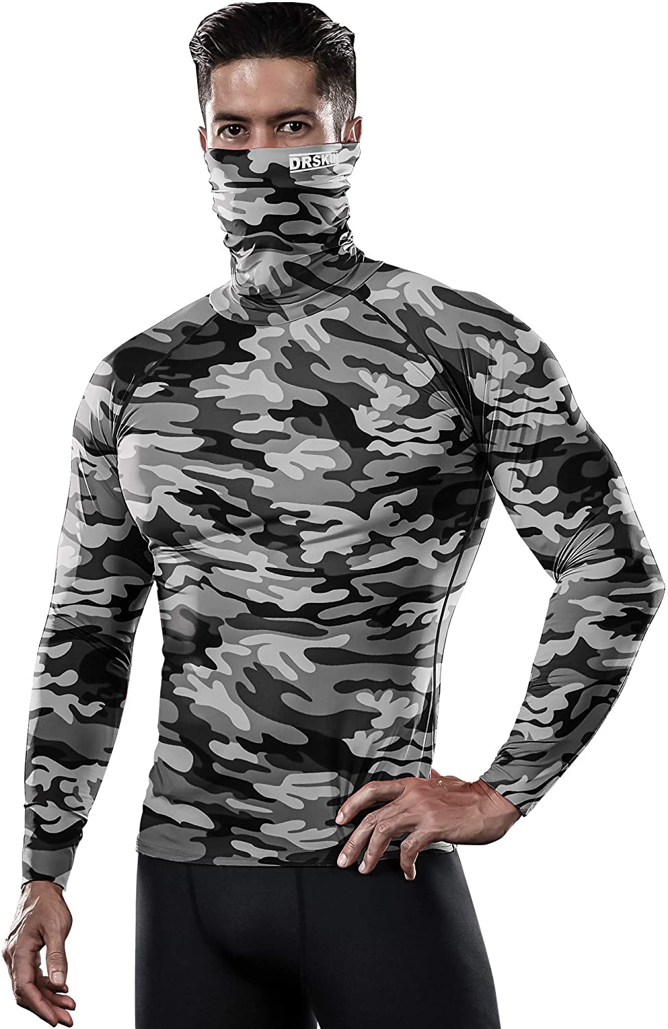 Xtextile 1,2 Pack Mens Camouflage Sports Compression Tight Leggings 