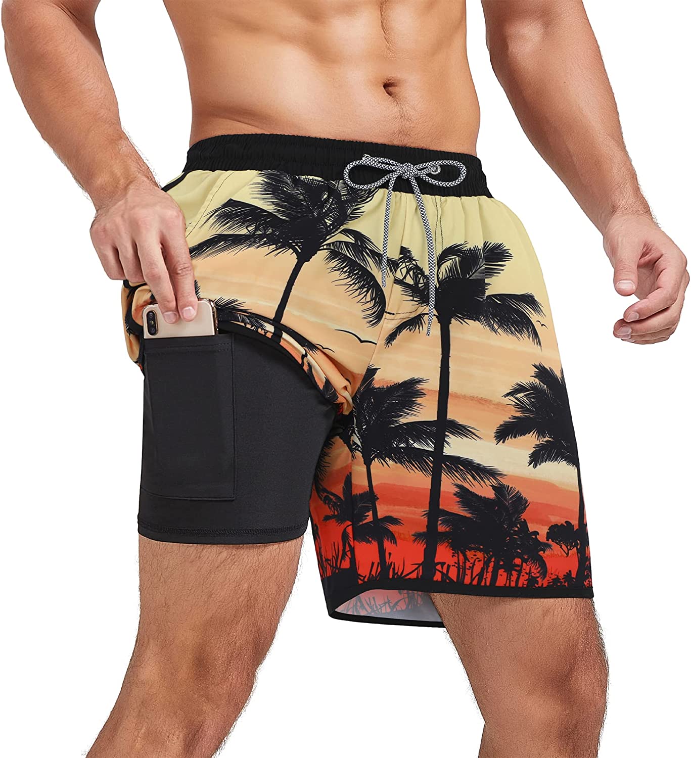 American Trends Men's Quick Dry Swim Trunks