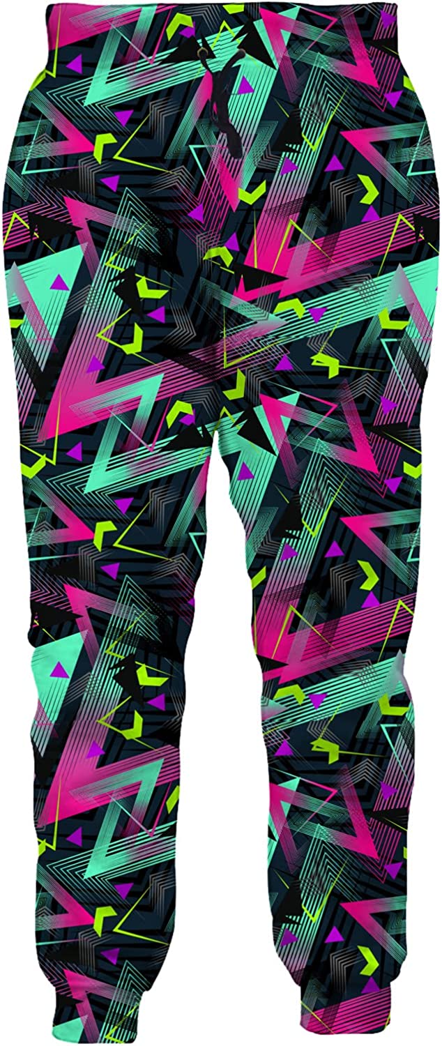 80s Outfit for Women 3D Joggers Pants Funny Graphic Sweatpants