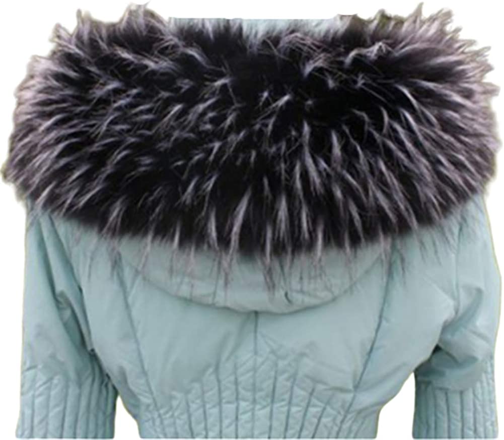 LDFWAY Faux Fur Collar Scarf Hood Collar Shawl Stole Neck Warmer for Winter Coat