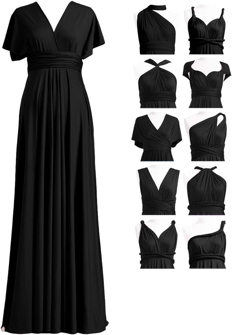 72styles Infinity Dress with Bandeau, Convertible Bridesmaid Dress, Long,  Plus S