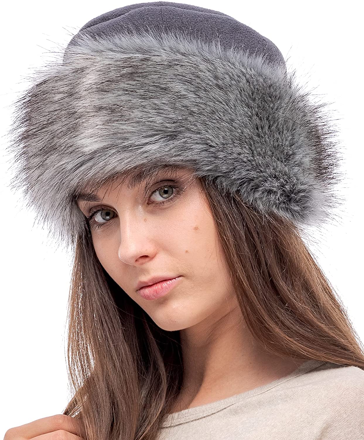 futrzane faux fur hat