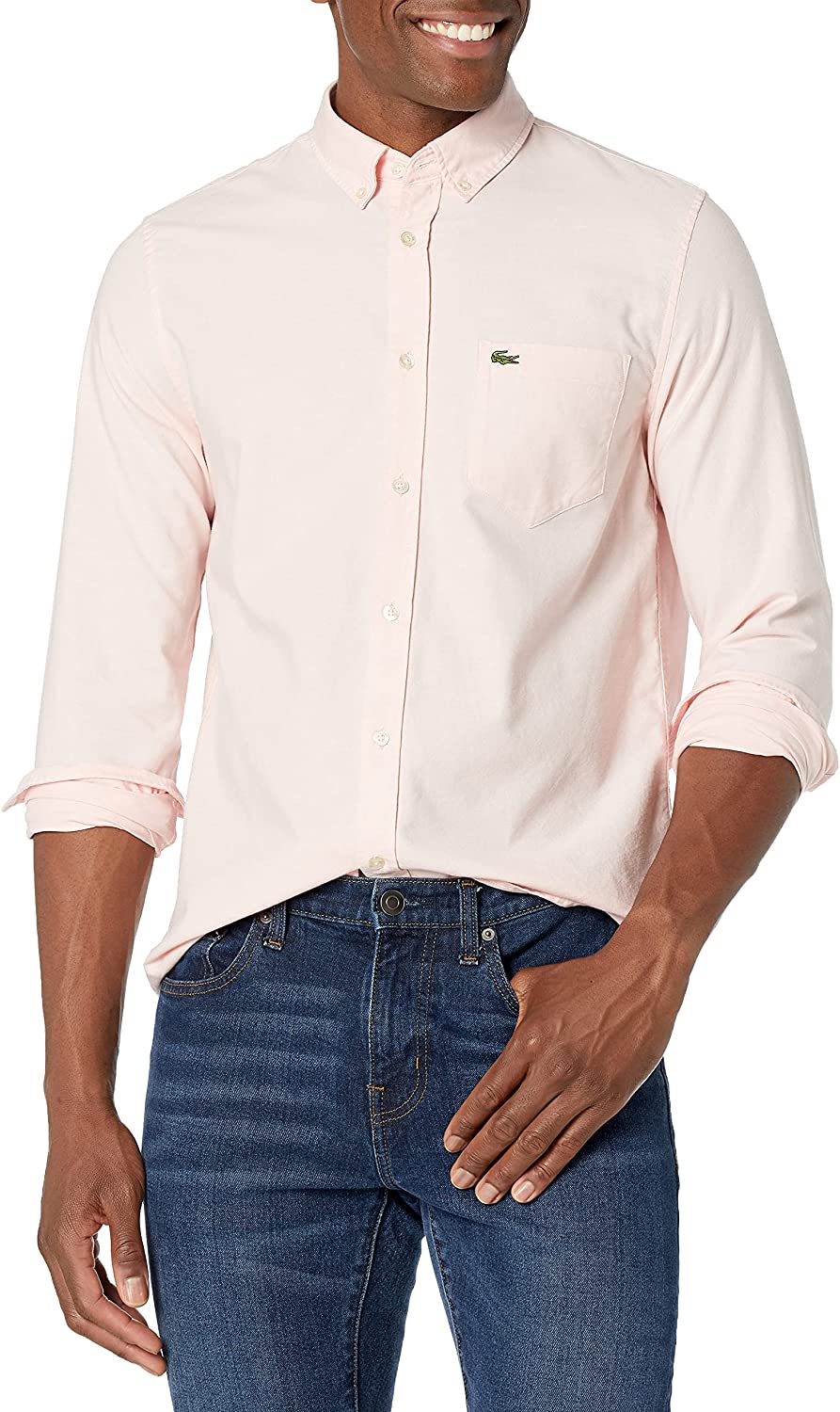 Lacoste Men's Long Sleeve Regular Fit Oxford Shirt