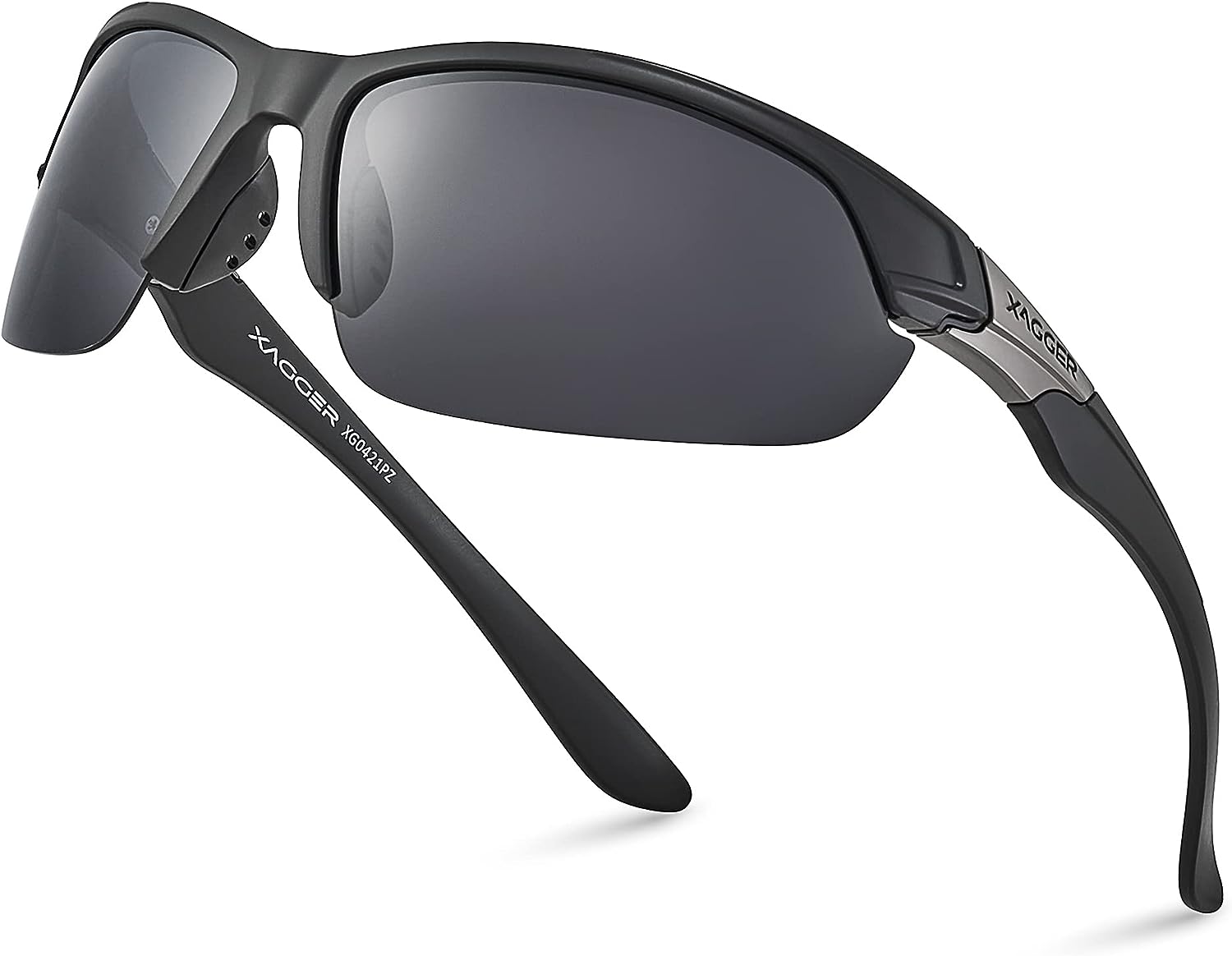 Xagger Polarized Sport Sunglasses for Men Women UV400 Wrap Around Sports  Glasses