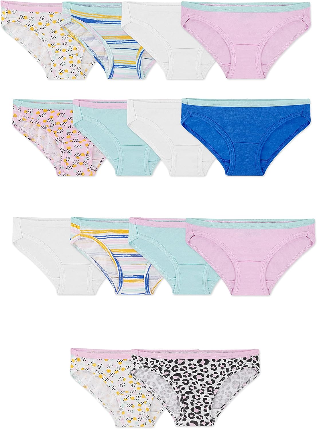  Fruit Of The Loom Girls Tag Free Cotton Brief Underwear  Multipacks