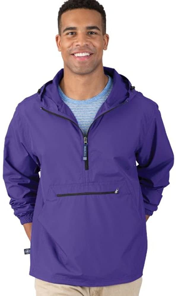 Charles River Apparel Pack-N-Go Wind & Water-Resistant Pullover (Reg/Ext  Sizes) at  Men’s Clothing store