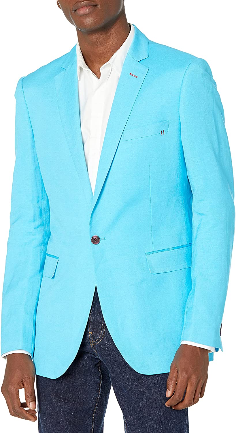 Azaro Uomo Men's Dress Party Prom Blazer Suit Jacket Casual Slim