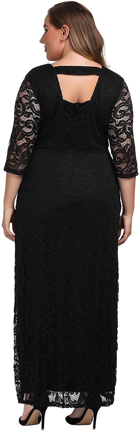 Chicwe Womens Plus Size Stretch Lace Maxi Dress Evening Wedding Cocktail Part Ebay