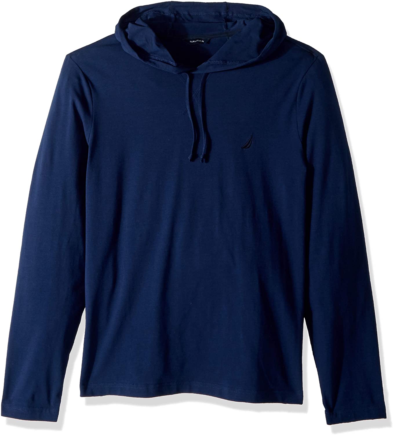 nautica men's long sleeve pullover hoodie knit shirt