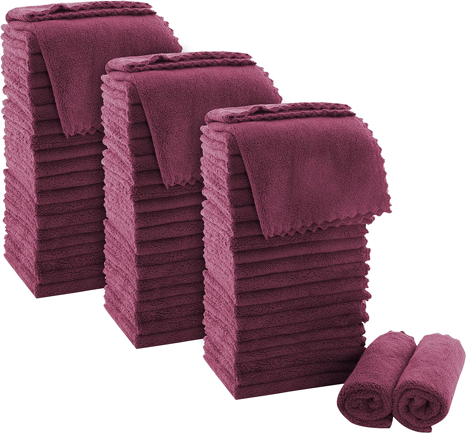 Ultra Soft Premium Washcloths Set-12 x 12 inches-24 Pack-Quick