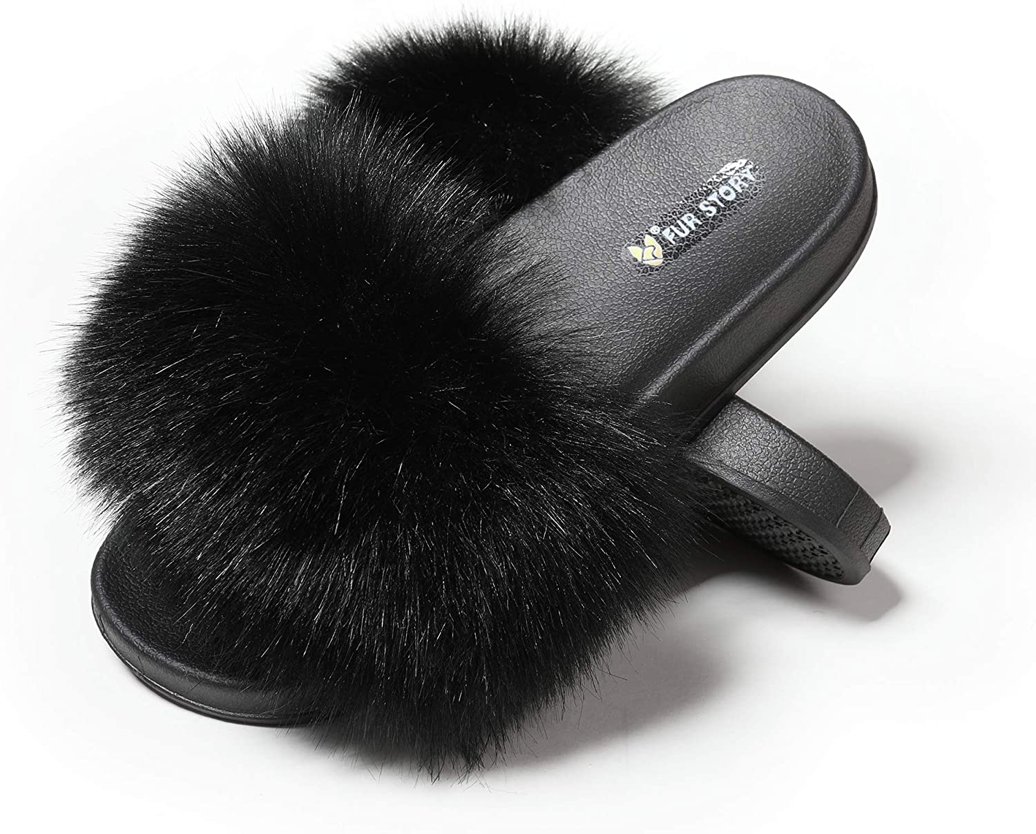 wijsvinger mixer weten Women's Furry Slides Faux Fur Slides Fuzzy Slippers Fluffy Sandals Outdoor  Indoo | eBay