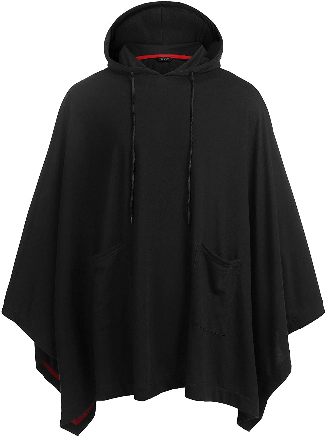 COOFANDY Unisex Casual Hooded Poncho Cape Cloak Fashion Coat Hoodie ...