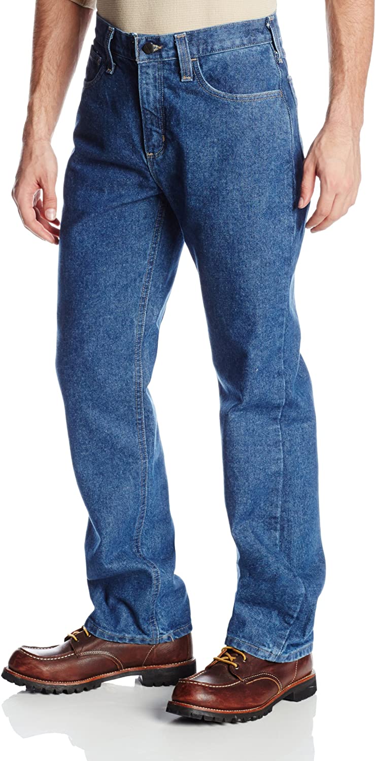 Carhartt Mens Flame Resistant Utility Denim Double Front Jean