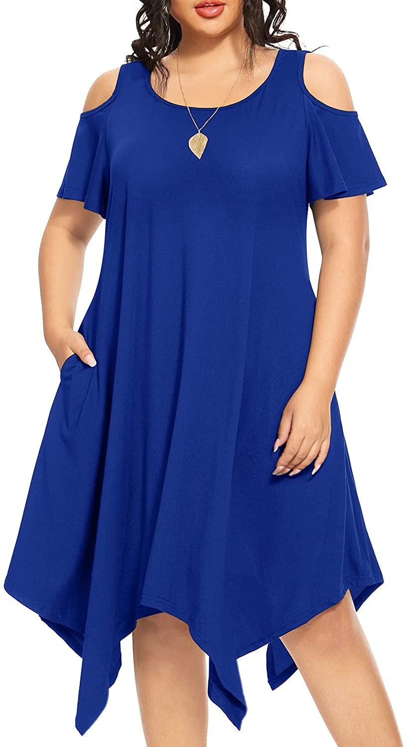 Pinup Fashion Women's Plus Size Summer Dresses Casual