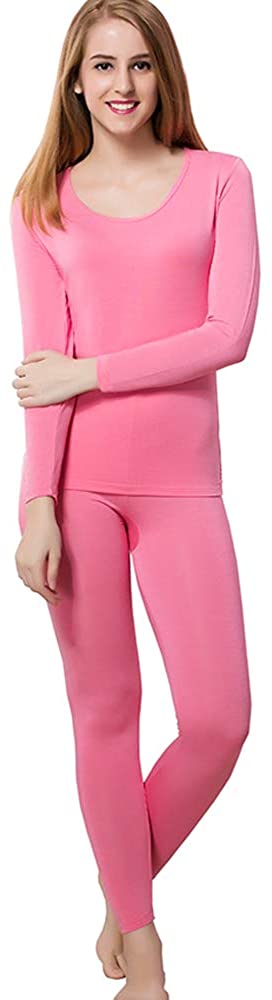 HEROBIKER Thermal Underwear Women Ultra-Soft Set Base Layer Top & Bottom  Long Jo