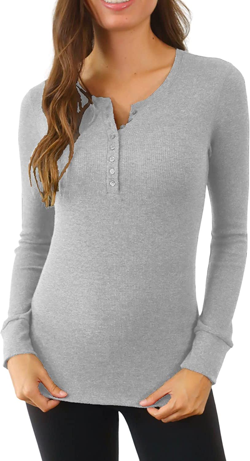Cotton Thermal Underwear for Women,V Neck Thermal Shirts for Women