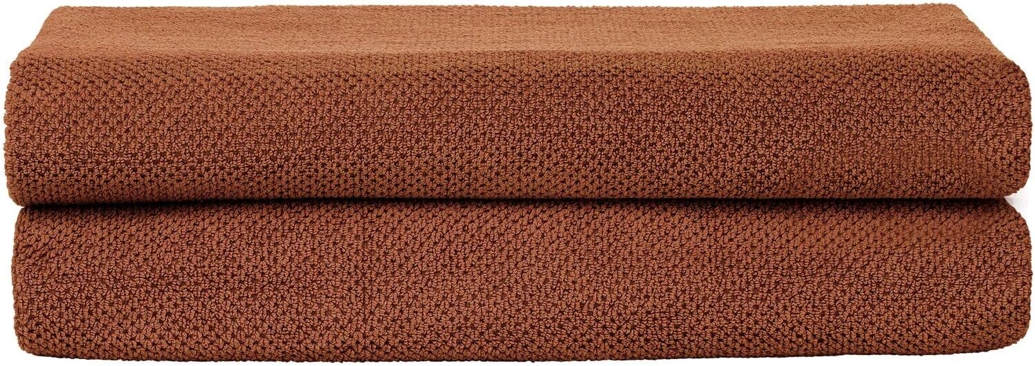 Nate Home by Nate Berkus 100% Cotton Textured Rice Weave Bath Towel Set of  4, S