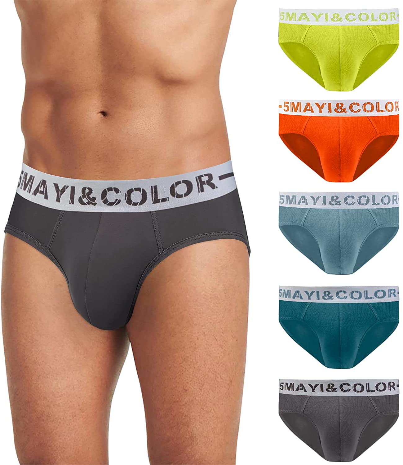 5Mayi Mens Athletic Underwear Mens Boxer Briefs Underwear for Men Pack S M  L XL