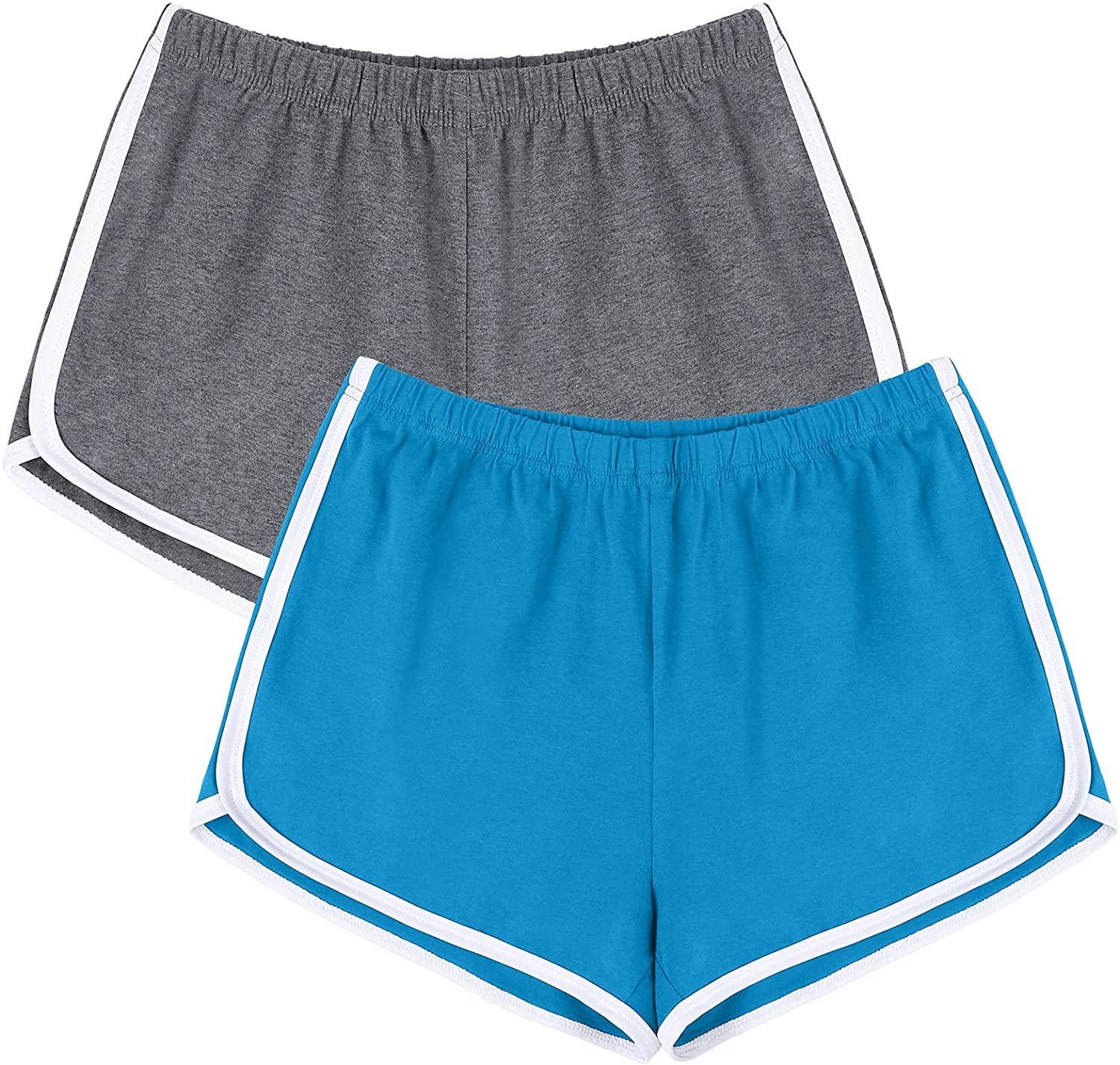 6 Womens Summer Sports Cotton Boyshorts Boxer Shorts Workout Yoga #LP1432CB1