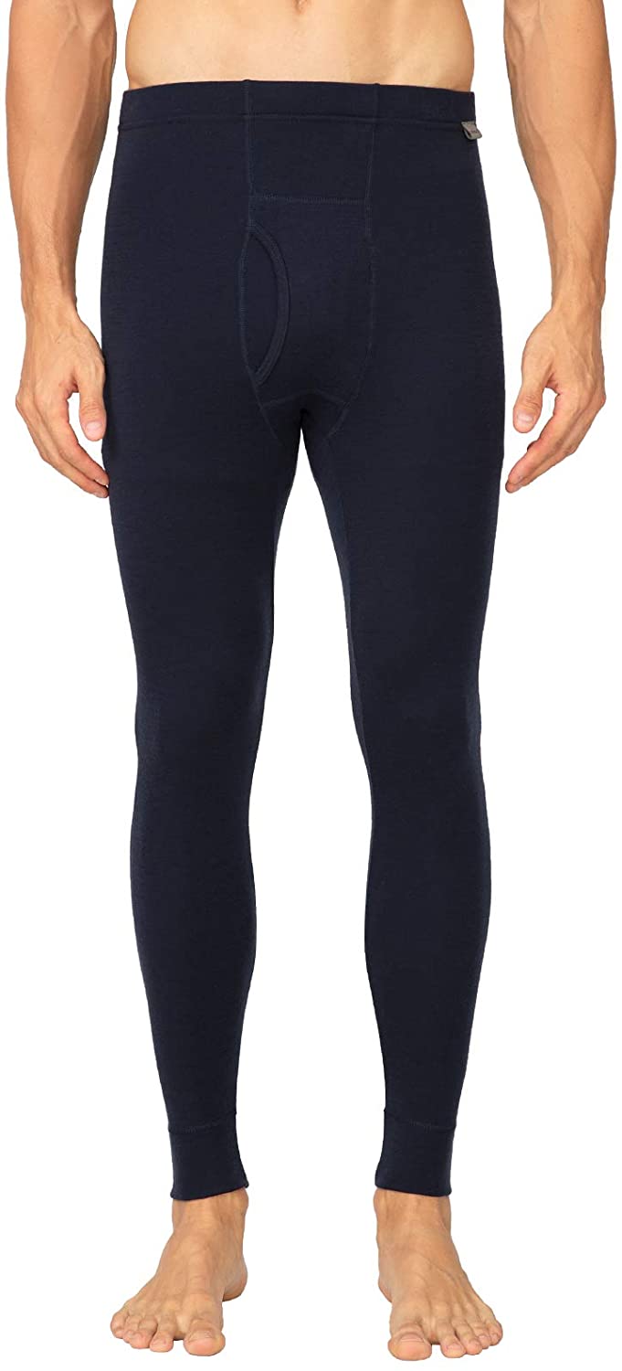 LAPASA Men's 100% Merino Wool Thermal Underwear Pants Long John Leggings  Base La